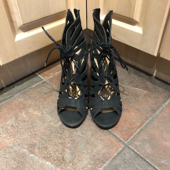 Lace up - cut out heels - Picture 1 of 2